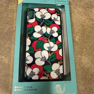 Kate Spade iPhone XS Max Case - Red, White, Green Floral
